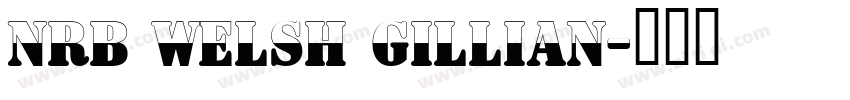 NRB Welsh Gillian字体转换